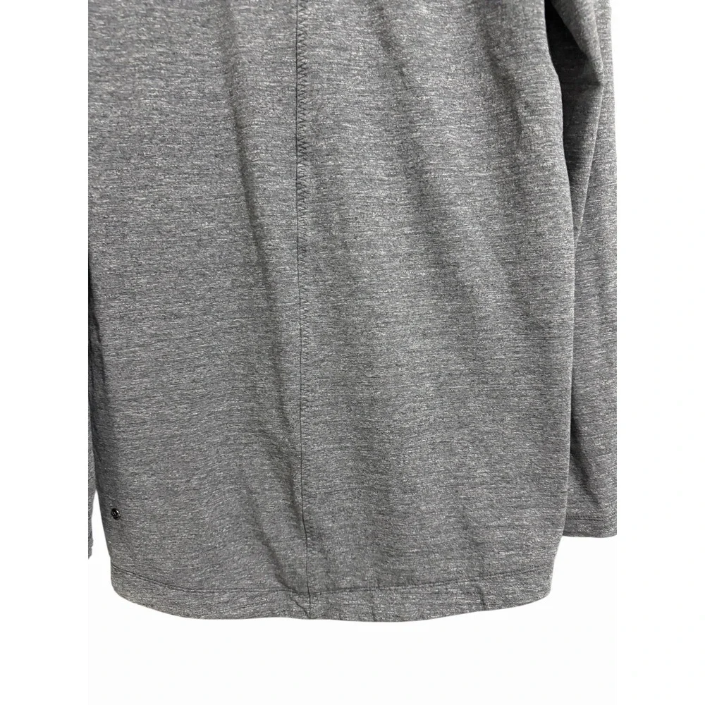 Lululemon That's A Wrap‎ Sweater Jacket Heathered Snow Slub Coal Women's Size 4